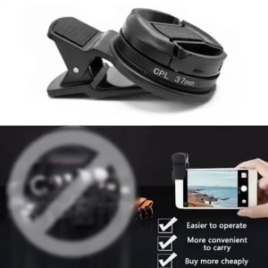Circular 37mm CPL Polarizers Polarizing Filter Clip-on Portable For Phone Lens Accessory