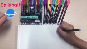 12 Keping/Set Set Pen Gel Pen Gel Berkilauan Untuk Pejabat Sekolah Buku Mewarna Dewasa Jurnal Melukis Contengan Seni Penanda Pen Promosi
