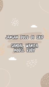 Sandal CMT - Ruby - Sandal Kulit Wanita Selop Kasual Trendy