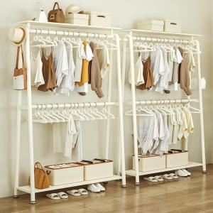 Integrated Wall-Mounted Open Standing Closet Rack