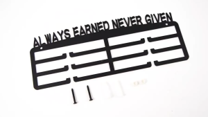 【Ready Stock】Medal Display Hanger Wall Mounted Medal Display Holder with Inspirational Words Memorial Medal Rack for Living Room Decor