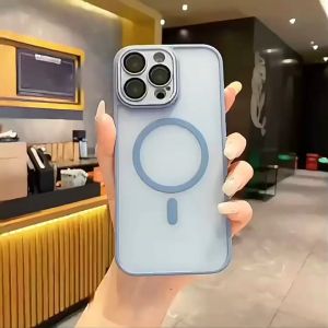 Kasus Telepon Titanium Desert Magnetik Matte untuk iPhone 16 Pro Max & 16 Plus