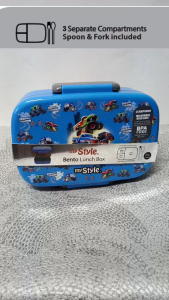 My Style TM 1506 E Bento Lunch Box with Spoon & Fork for Junior Boys