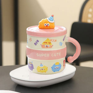 แก้วกาแฟทรงหมูป่าทรงสี่เหลี่ยม แก้วน้ำรักษาอุณหภูมิได้ตลอดทั้งปี สำหรับใช้ในบ้าน แก้วน้ำนม แก้วกาแฟเช้าสำหรับคู่รัก ของขวัญวันเกิด