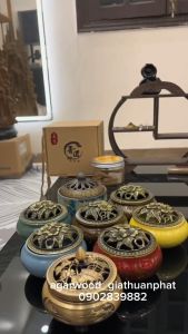 LƯ GỐM DÙNG XÔNG TRẦM DÙNG CHO NỤ TRẦM TRẦM KHÚC TRẦM KHOANH (SHOP GỬI MÀU NGẪU NHIÊN LỰA MÀU IB SHOP)