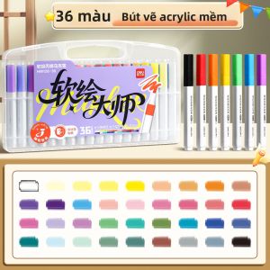 deli | Bút Dạ Acrylic Không Thấm Nước Không Tràn Có Thể Pha Trộn