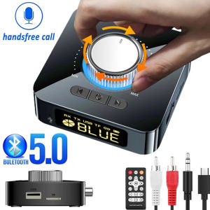 M5 Bluetooth Receiver Transmitter BT 5.0 Stereo AUX 3.5mm Jack RCA Handsfree Call TF U Disk T V Car Kit Wireless Audio Adapter with LED Display