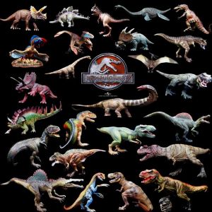 Realistic Plastic Dinosaur Toy Model Set