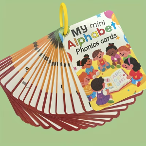 26-Letter English Pronunciation Learning Cards | Colorful Alphabet Pronunciation and Phonetic Symbol Flashcards Suitable for Children Early Literacy Development Educational Gift Fun Illustrations Durable Paper Material Clear Standard Pronunciati...
