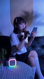 New Xiaomi K30 Portable Wireless Bluetooth Speaker Mini Karaoke Song Audio RGB Light w/ dual microphone