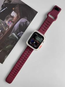 Silicone Case+Strap For Apple Watch Ultra 2 49mm Series 10 42mm 46mm 44mm 40mm 45mm 41mm bracelet cover for iWatch series 8 9 7