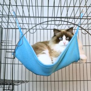 Cat Mat Cushion Cool Pet Kitten Sleeping Pad Hammock Breathable Cat Cage Mat Bed Sofa Hammock Bed Cat Hanging Bed Pet