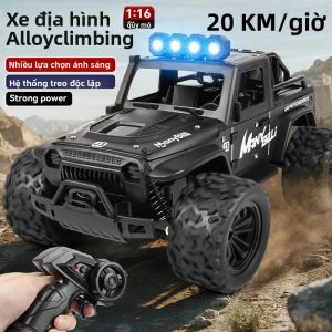 Xe Điều Khiển Từ Xa Địa Hình Tỷ Lệ 1:16 Hợp Kim 4 Bánh Dẫn Động Tốc Độ Cao Leo Dốc Tốt Có Giảm Xóc Độc Lập Dành Cho Độ Tuổi Từ 6-12