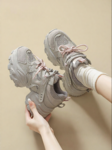 Josiny | Thick Bottom Height Increasing Dad Shoes Mesh Breathable