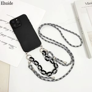 Bracelet Lanyard Case For iPhone 17 Pro Max 15 13 12 11 14 Plus 16 Pro Air Luxury TPU Crossbody Strap Chain Soft Phone Cover