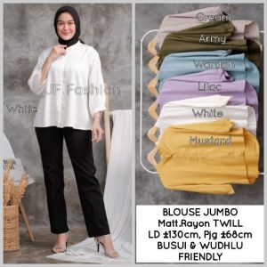 ZIVA BLOUSE Rayon Twill Jumbo LD 130 CM Lengan 3/4 Busui FF0308