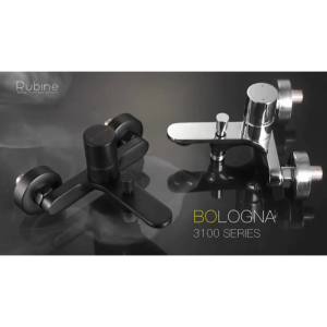 Rubine Bologna BO 3161 CH Bath Mixer Tap (Rose Gold/Chrome/Black)