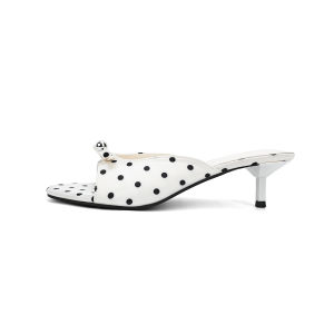 Comfortable Slipper With French Bow Polka Dot Womens Summer