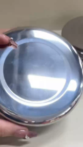 Korean Steel Rice Bowl With Lid Bowl