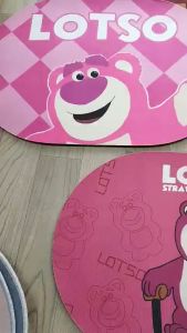 Thảm lau chân Losto hình gấu dâu siêu thấm hút  chống trơn trượt kích thước 40x60cm dày 5mm Trùm Sỉ Gia Thành