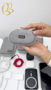 Baona กระเป๋าเคสเก็บอุปกรณ์ไอที เคสกันกระแทก วัสดุ EVA สำหรับช่าง IT โปรแกรมเมอร์ ใส่สายชาร์จ ฮาร์ดดิสก์ SSD จัดระเบียบของพกพาสะดวก