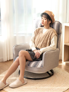 Foldable Sofa Single Person Lazy Couch Tatami Back Chair Window Seat Small Sofa Japanese Style Bedding Easy Cleaning Cotton Fabric