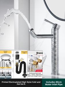 JUNSHEN | Retro Antique Brass Bathroom Faucet