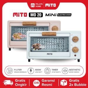 MITO Oven Mini MO20 MO 20 Wood Handle Series Kapasitas 11 Liter Kecil 11L Open Mitochiba Original