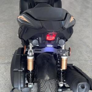SEMSPEED For Yamaha NVX Aerox V2 Motorcycle Rear License Plate Fender Tail Tidy Bracket Holder w/ Tailight