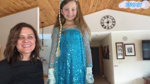 Esvaiy Girls Princess Dress Costume - Luxury Sequin Halloween Birthday Party Dress Up Kids 3t 4t 5t 6t 7t 8t