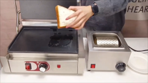 เครื่องอุ่นเนย ไฟฟ้า ลูกกลิ้งทาเนย ที่ทาเนยสแตนเลส ล้อเนยสำหรับเกลี่ยเนยให้ทั่วขนมปัง