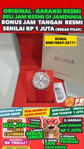 JAM BONIA ORIGINAL - BONIA BNB10869-2517S BONIA BNB10869 2517S - SAPPHIRE - Women CT - Kulit - Red - JAMDUNIA / JAM DUNIA JD18 # JAM TANGAN WANITA JAM WANITA JAM ANTI AIR $ JAM TANGAN BONIA BNB10869 2517S BONIA BNB 10869 2517 BONIA BNB108692517 S003