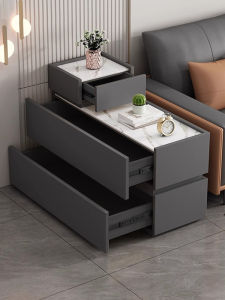 Modern Minimalist Solid Wood Sofa Side Table Living Room Storage Cabinet Luxury Sensation Corner Table Home Furniture