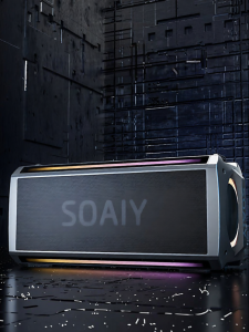 soaiy | Loa Không Dây Stereo Công Suất Cao Tăng Cường Bass cho Múa Quảng Trường và Karaoke Bluetooth