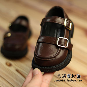 Girls round Toe Soft Bottom Bean Single Shoes Childrens Leather Shoes Spring Autumn Seasonal New Style Black Baby British Style