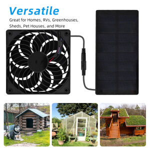 Small size solar panel Low power solar exhaust fan 0.8W4v Lightweight green energy outdoor pet house chicken coop