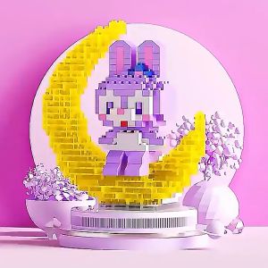 Blok Binaan 月光颗粒积木 Moon Light Building Block Character Model Nano Block Cartoon block Toys 微颗粒/积木/摆件/玩具礼物/模型 Cartoon Puzzle Connection Blocks Toys Gift