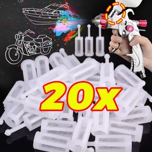 20pcs Car Spray Filters Fine Mesh Spray Filters Nylon Gravity Feed Paint Strainer Fits Most Gravity Feed Sprayers