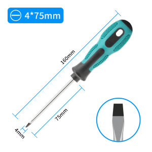 1PCS Multifunctional Flat Head Cross Screwdriver Magnetic Screwdriver Household Basic Anti Slip Manual Screw Drive Tool