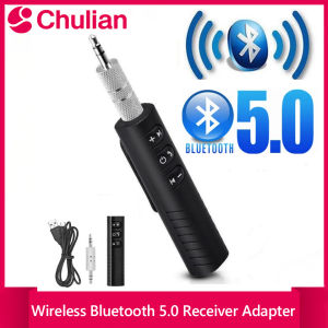 Wireless Bluetooth 5.0 Audio Receiver Adapter 3.5mm Jack Aux A2dp for Car Music Headphones Handsfree Streaming