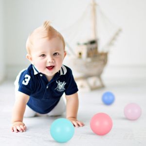 Emika Choice 50pcs Macaron Color Ocean Ball Toy Children Toddlers Indoor Play Early Development