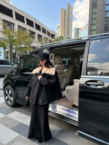 Superniniyy Mermaid Skirt 3.0 Casual Thickened Winter Fish Tail Skirts High Waist Long Pure Color Korean Style Polyester Blend