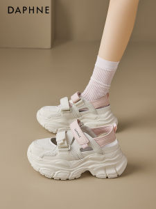 Daphne Thick Heel Sandals Womens 2025 New Summer Breathable Casual Sports Shoes Heightening Stream Exploration Dad Shoes
