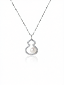 YISHU | Trendy Natural Freshwater Pearl Necklace S925 Silver