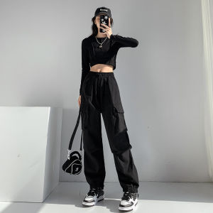 High Waist Straight Leg Jeans Womens Workwear Pants Spring Autumn New Style American Dancing Trousers Loose Wide Leg Denim