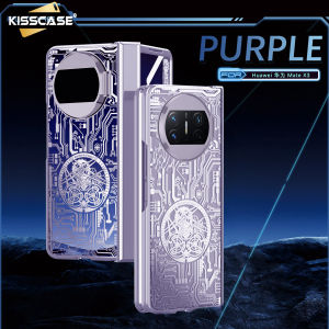 Kisscase cơ khí huyền thoại Ốp mạ cho Huawei Mate X3 5g Mate X2 với màn hình trước miếng dán film thủy tinh điện thoại Bìa bản lề gấp cho Huawei Mate X3 X2 Cover quay lại