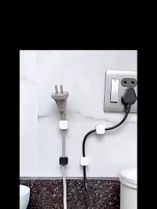 8PCS Office Desktop Magnetic Cable Organizer Mobile Data Cable Storage Fixture Wall Plug Wiring Hook for Car Wall Desktop