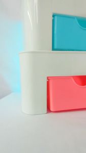 RAK KOSMETIK MINI PLASTIK Praktis Tempat Make Up Kotak Penyimpanan Serbaguna Wadah Multifungsi Murah