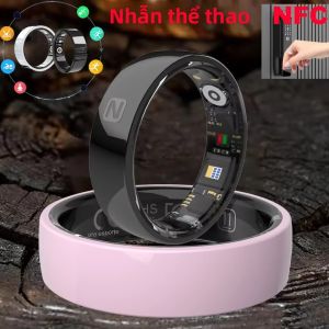 Nhẫn Thông Minh Thể Thao Chống Nước NFC Chất Liệu Gốm Theo Dõi Sức Khỏe Theo Dõi Giấc Ngủ Điều Khiển Ảnh Bằng AI Dành Cho Android IOS Nam Nữ Quà Tặng Sinh Nhật Quà Tặng Cưới