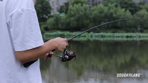 Sougayilang Tongkat Pancing & Gulungan Pancing Spinning Reel Set